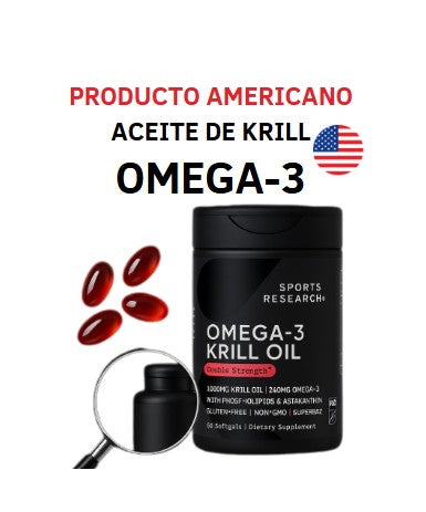 Omega -3 KRILL OIL®️ Protección total para corazón, articulaciones y memoria