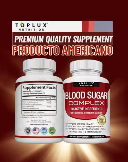 BLOOD SUGAR  ®️ Recupera tu energía natural y Estabiliza tus niveles de azúcar